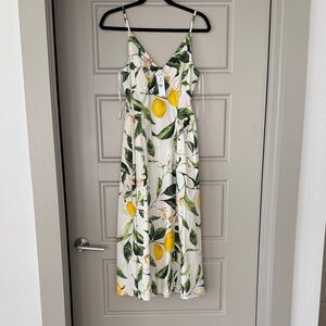 EXPRESS Lemon Print Dress—NWT